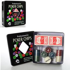 Настільна гра Покер 3896A в металевій коробці 21305059 фото
